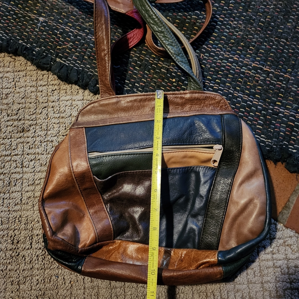 Leather patchwork bag - Picture 4 of 7